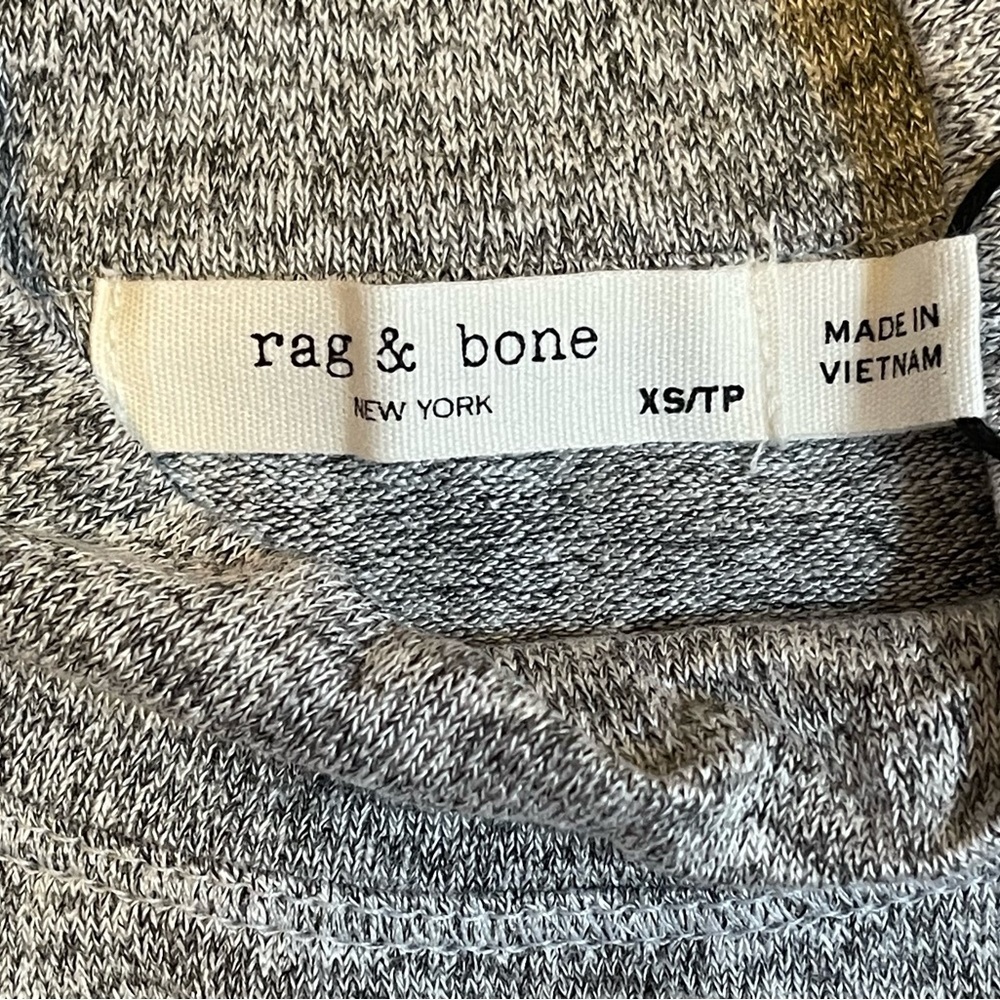 Rag & Bone Bigsby Long Sleeve Mock Neck Top in Heather Grey Size XS NWT $160.00 - Picture 9 of 13
